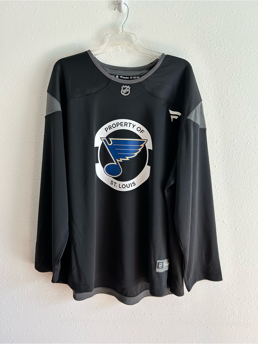St. Louis Blues Practice Jersey Fanatics Men's Size 3XL Hockey NHL Black